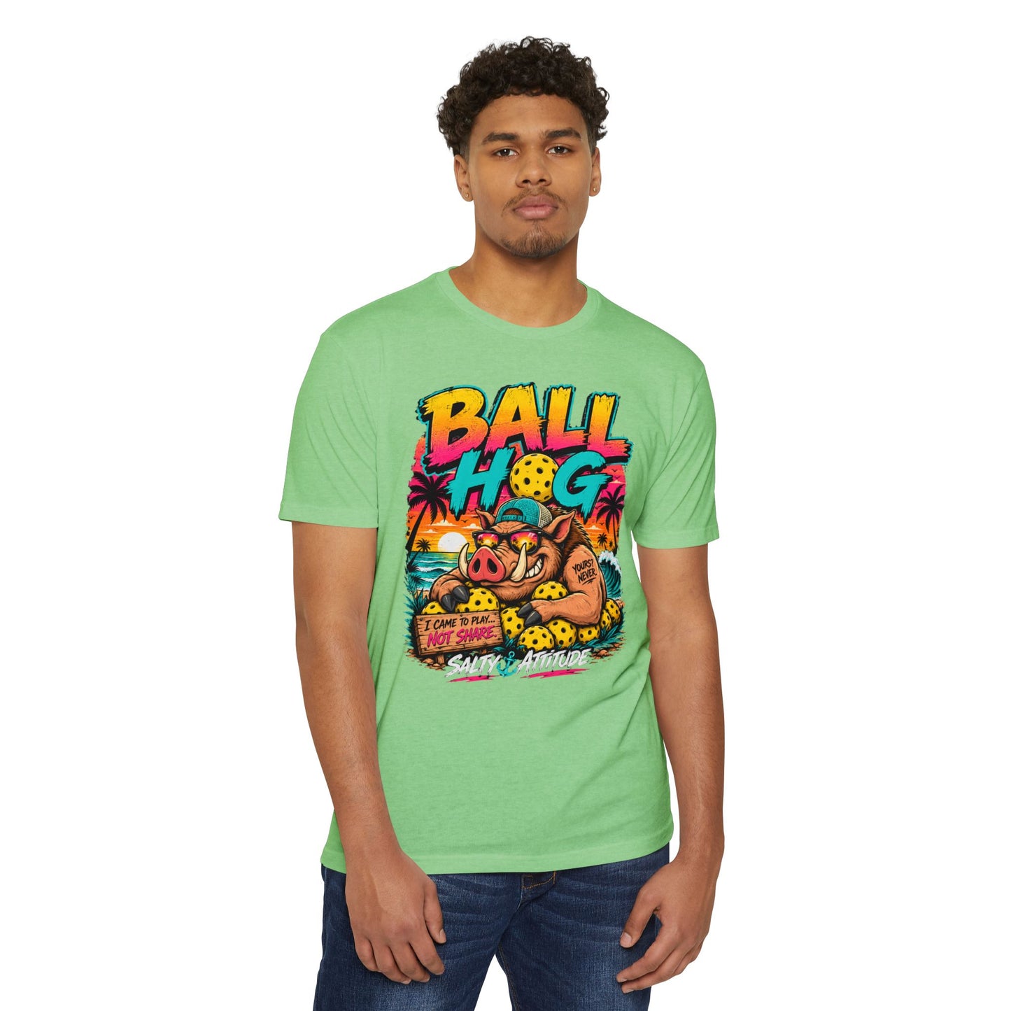 Ball Hog Beach Tee — "I Can't Be Held Responsible" Salty Attitude Graphic T-Shirt