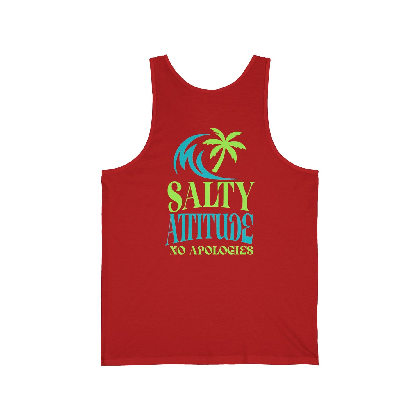 Tropical Vibes Tank, Beach Party Wear, No Apologies Top, Salty Attitude Shirt
