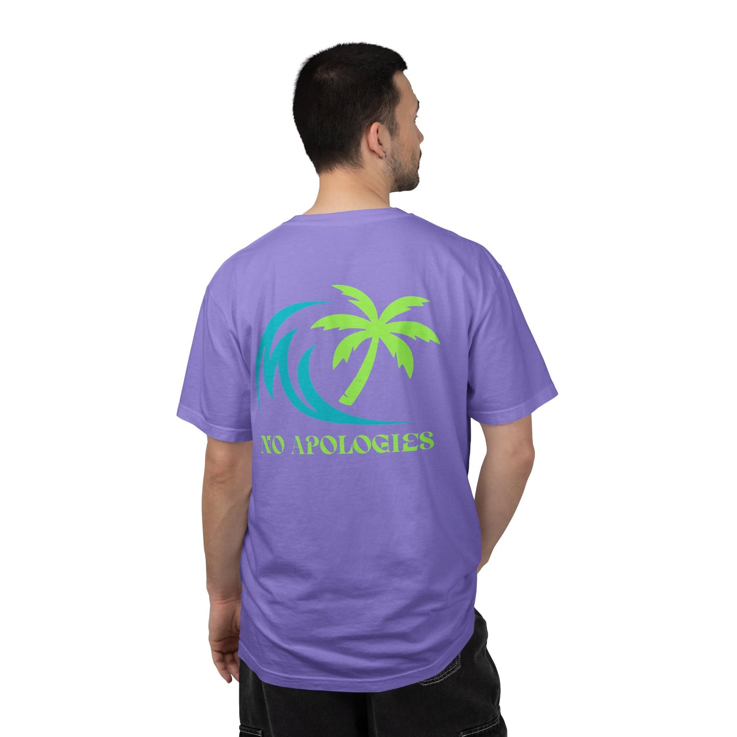 No Apologies Palm Wave T-shirt | Coastal Vibes Beach Tee