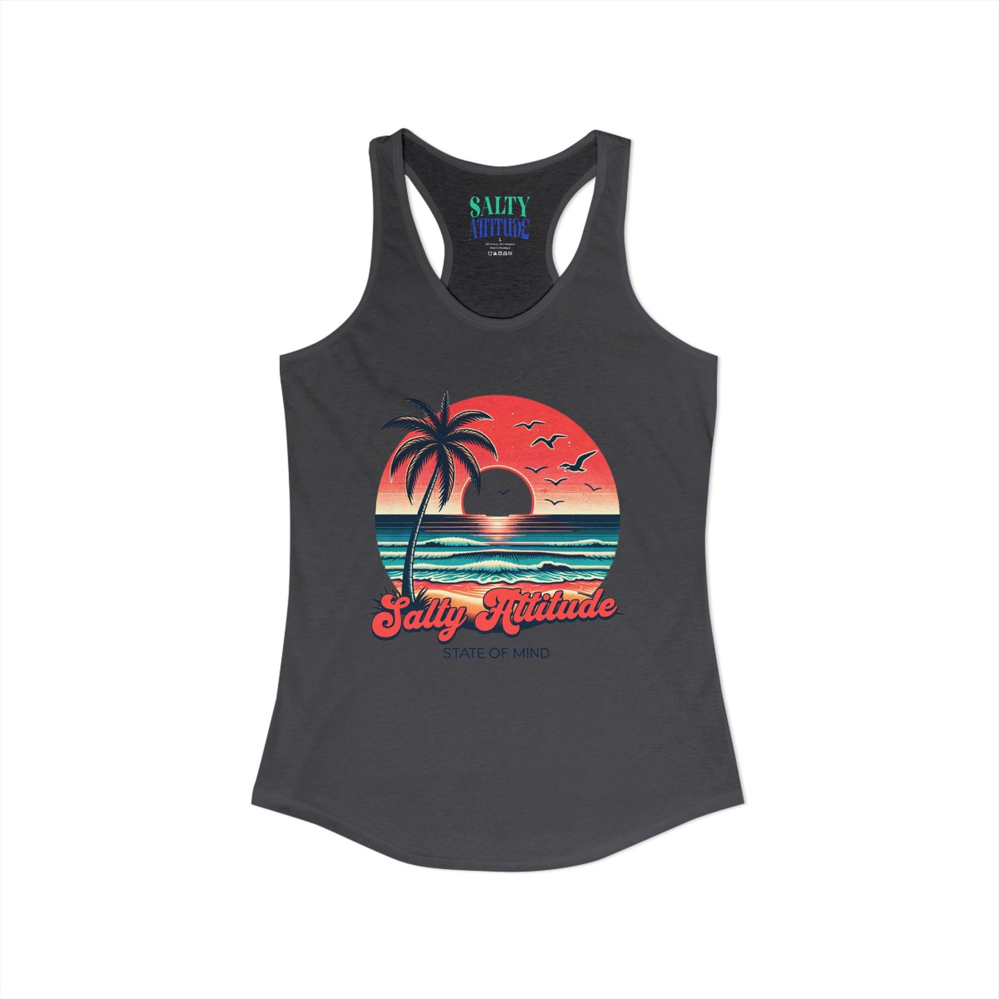 Salty Attitude  -  Women's Ideal Racerback Tank