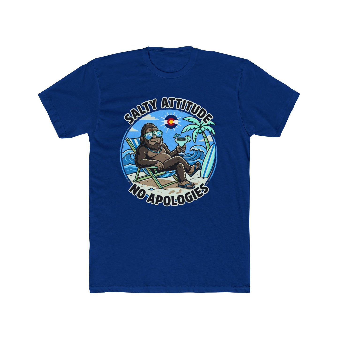 Salty Attitude T-Shirt — 'Salty Attitude No Apologies' Beach Vibes Tee