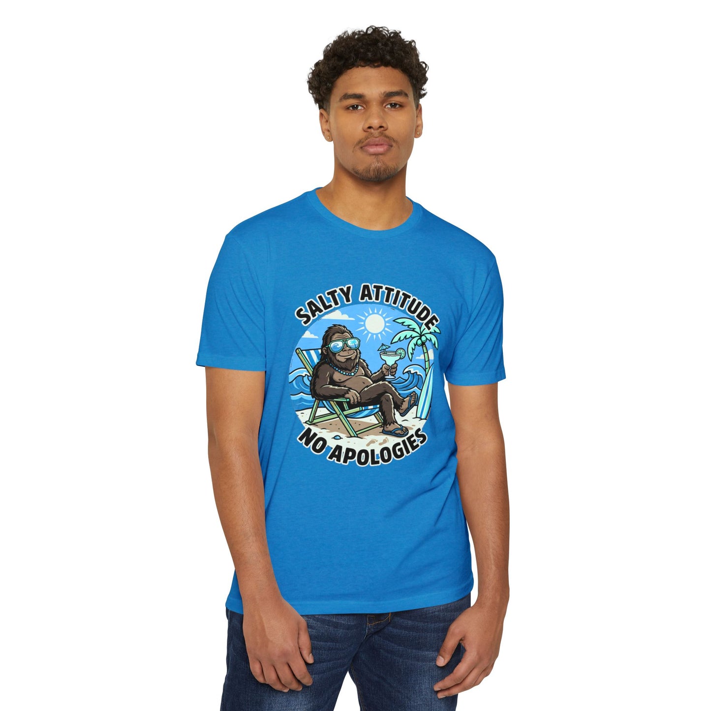 Big Foot — "Salty Attitude, No Apologies" Beach Graphic Tee
